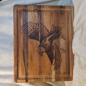 NEW Handcrafted Woodburned Charcuterie Board EAGLE
